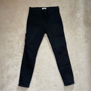 Madewell High Rise Skinny Jeans : Black